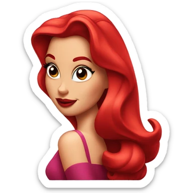 Jessica rabbit in love sticker