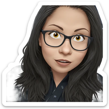 girl in car interior sticker