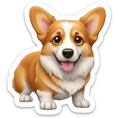 Corgi harry potter sticker