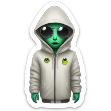 Undercover Alien sticker