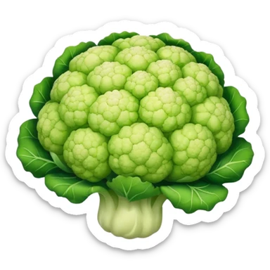 single green cauliflower sticker