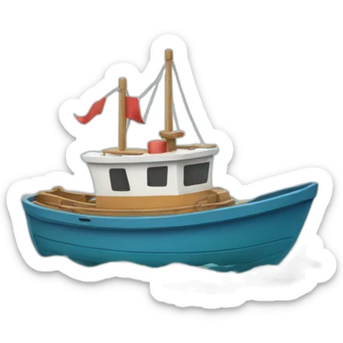 Boat with fail stamp sticker