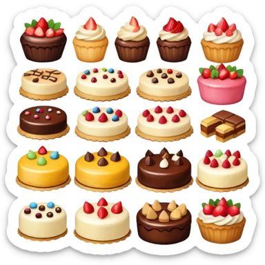 dessert menu sticker