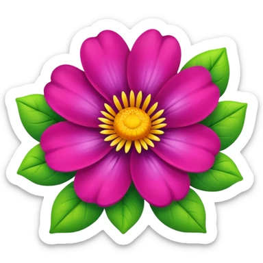 Flower sticker