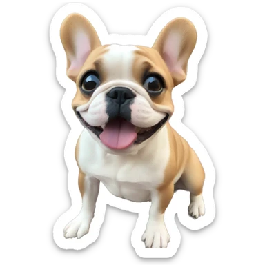 Frenchie at Disneyland sticker