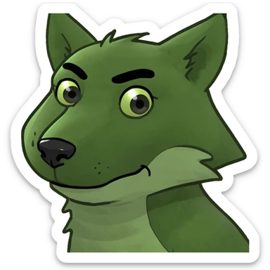 Wolf sticker