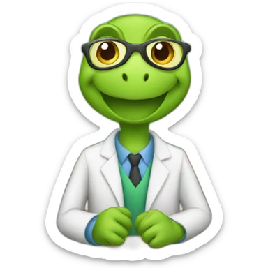 turtle teacher sticker