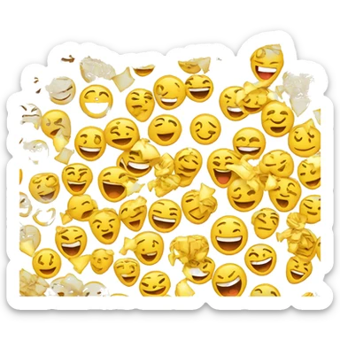 emoji feliz y euforia sticker