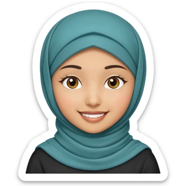 Muslim girl sticker