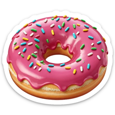 Light pink doughnut ￼ sticker