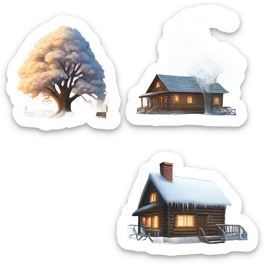 Winter sticker