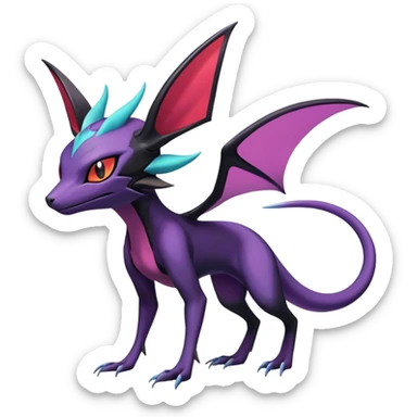 Salandit-Noivern-Espeon-Hybrid (Full body) sticker