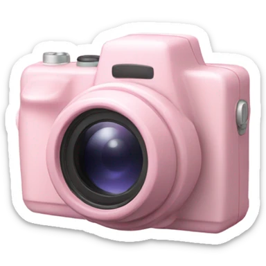 Light pink camera sticker