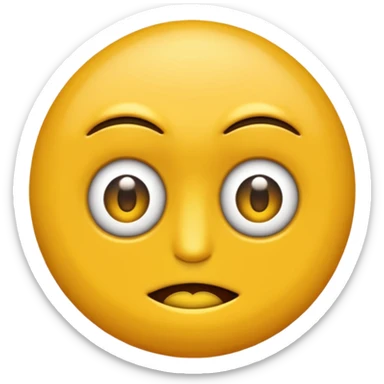 Un emoji normal mordiendose el dedo sticker