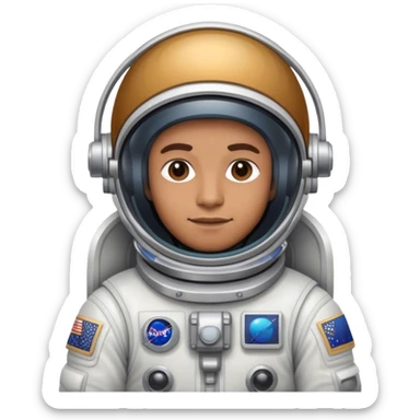 a drummer astrounaut sticker