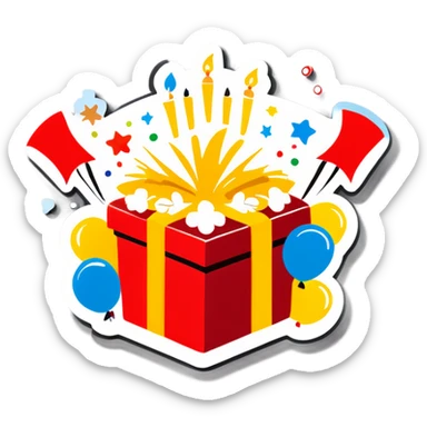 Celebration sticker