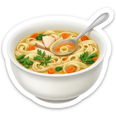 chicken noodles sticker