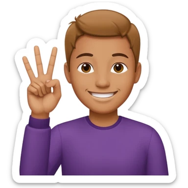 Yvl hand sign  sticker