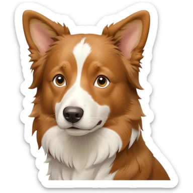 Tan Border Collie sticker