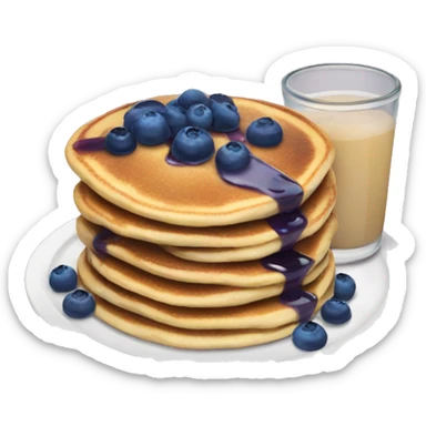 Blueberry pancakes  sticker