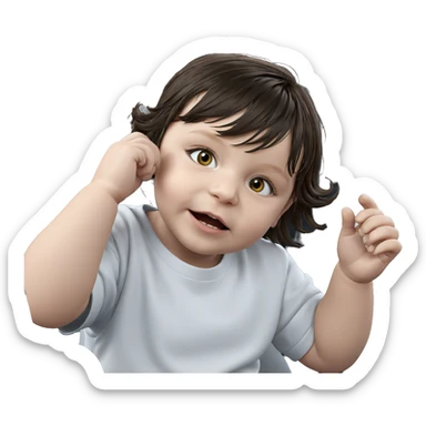 girl in car interior sticker