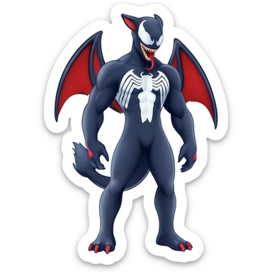 Venom-Zekrom-Salandit-Sneasel-fusion, full body sticker