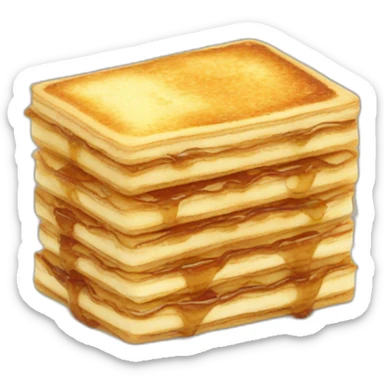 kaya toast mille feuille sticker