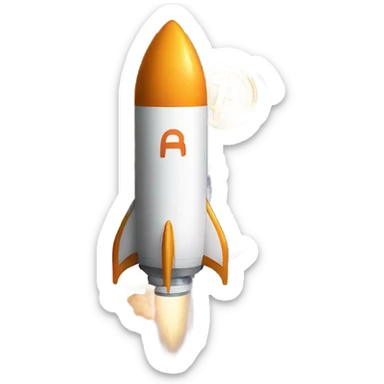 Bitcoin going to the moon  sticker