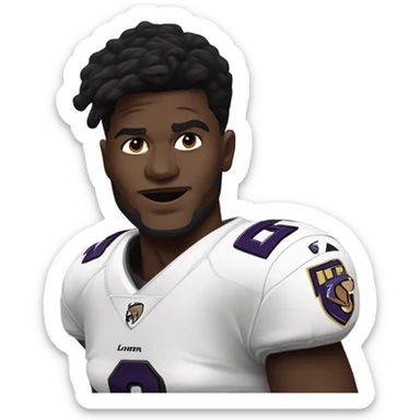 Lamar Jackson throwing an interception  sticker