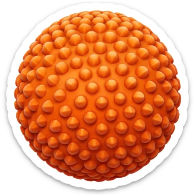 coral sphere. sticker