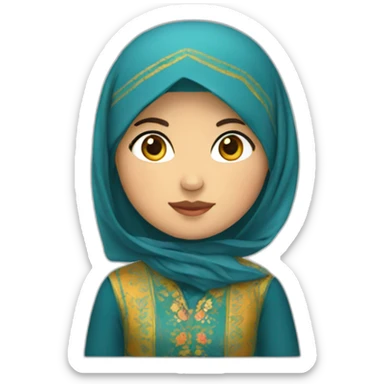 uzbek girl sticker