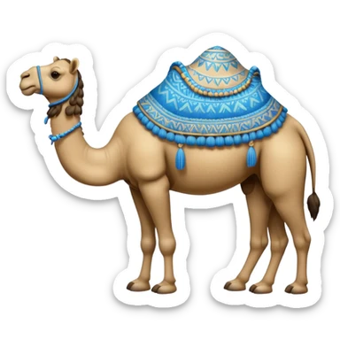 blue camel sticker