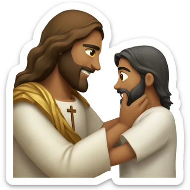 Jesús giving love  sticker