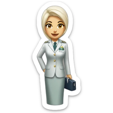 saudi airlines air hostess sticker