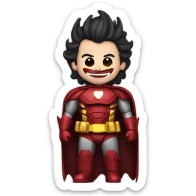 Spanish joker king Batman ironman sticker