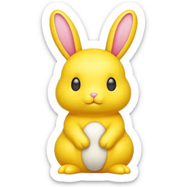 Peeps bunny sticker