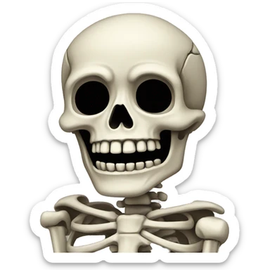 Skeleton sticker