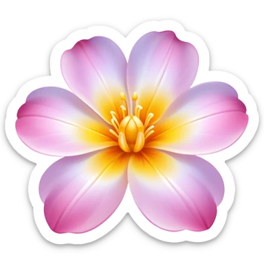 beautiful ethereal flower sticker