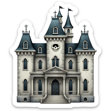 white haunted mansion sticker