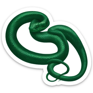 dark green snake Slytherin sticker
