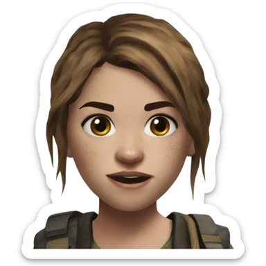 Ellie Williams the last of us sticker