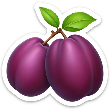 Plum sticker