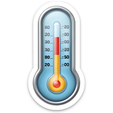 cold thermometer sticker