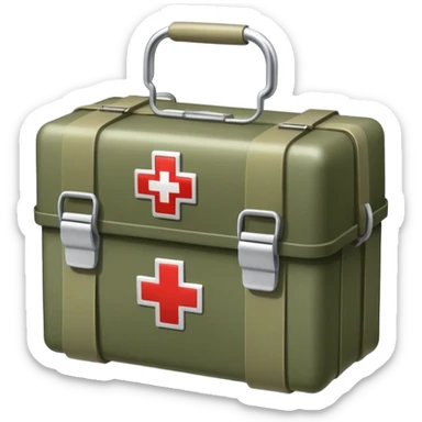 military first aid kit sticker