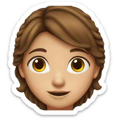 irish brown haired girl sticker