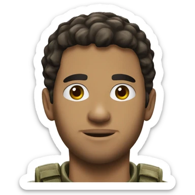 Italian young man in call of duty sticker