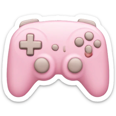 light pink game controller  sticker