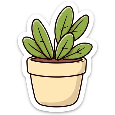 Sedum Pachyphyllum jelly bean plant succulent with thick tubular leaves in a beige pot sticker