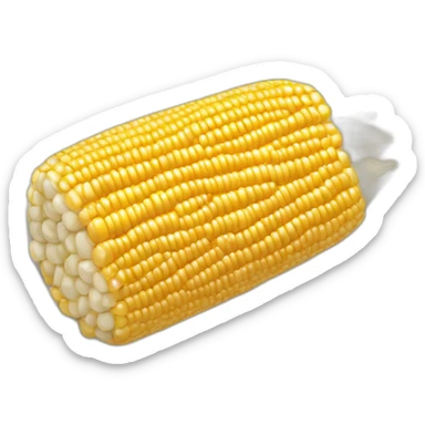 cooked corn grits on a plate sticker