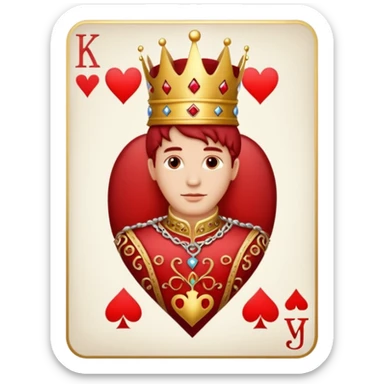 King of Hearts sticker